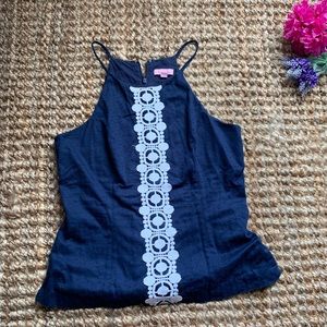 Lilly Pulitzer Annabelle Halter Tank Sz 10